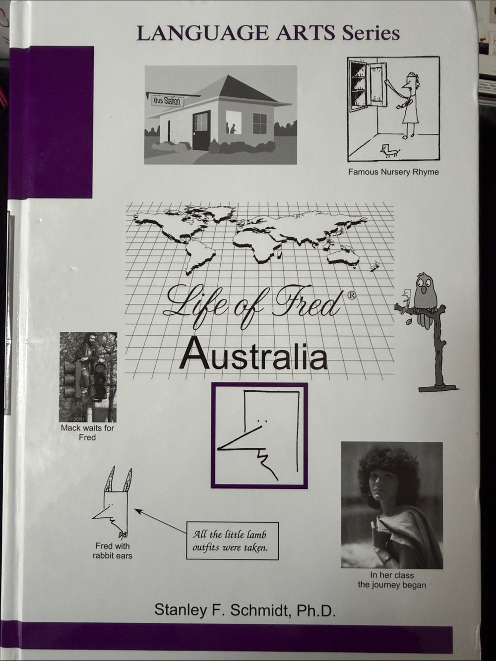 Life of Fred Australia Language Arts Book - White & Purple